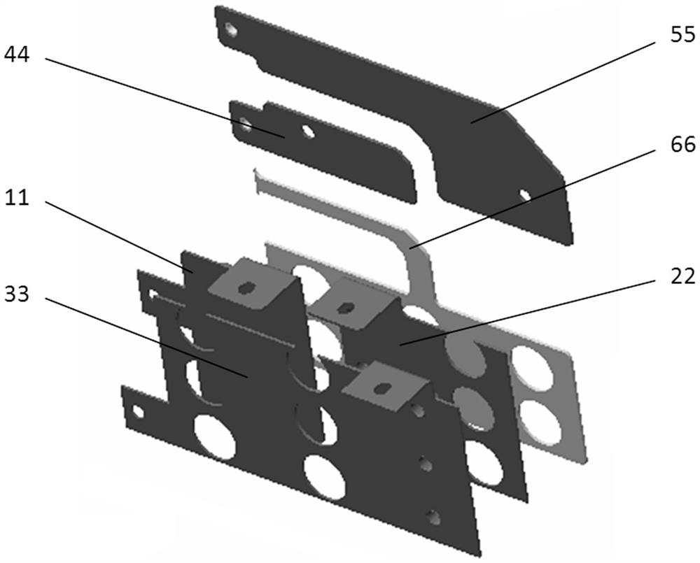 A composite busbar for charger integrated capacitor