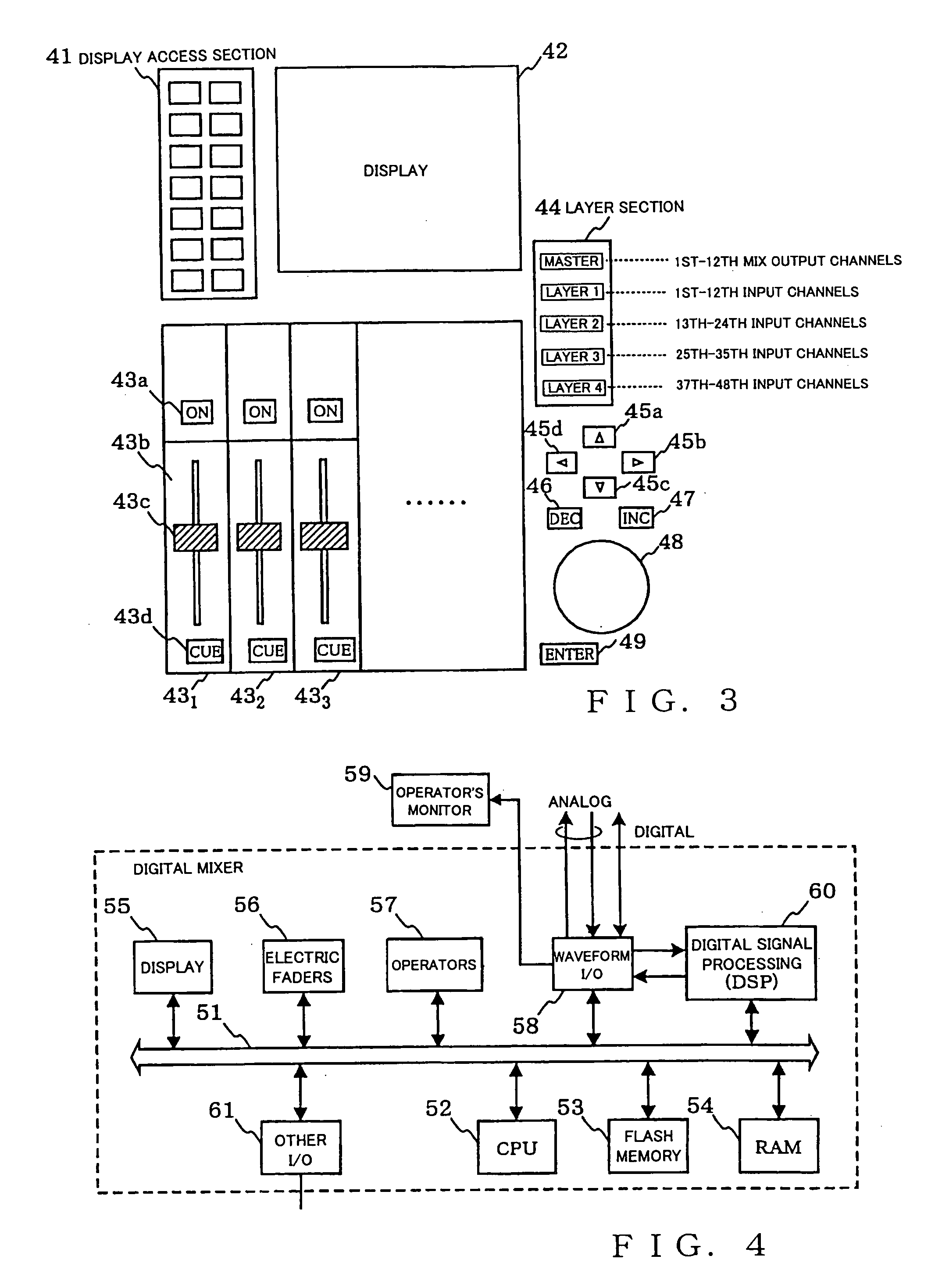 Digital mixer apparatus and editing method therefor