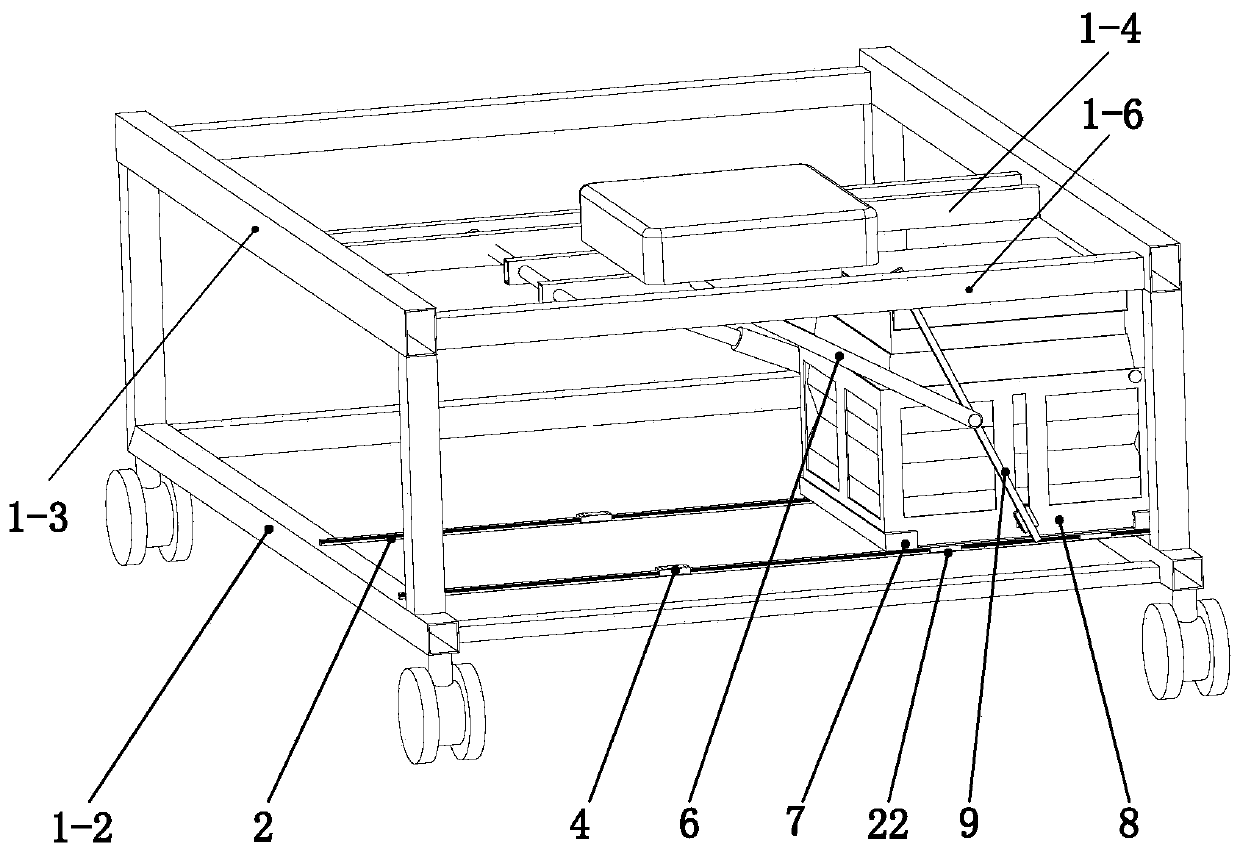 A movable positioning toilet device for electric nursing bed