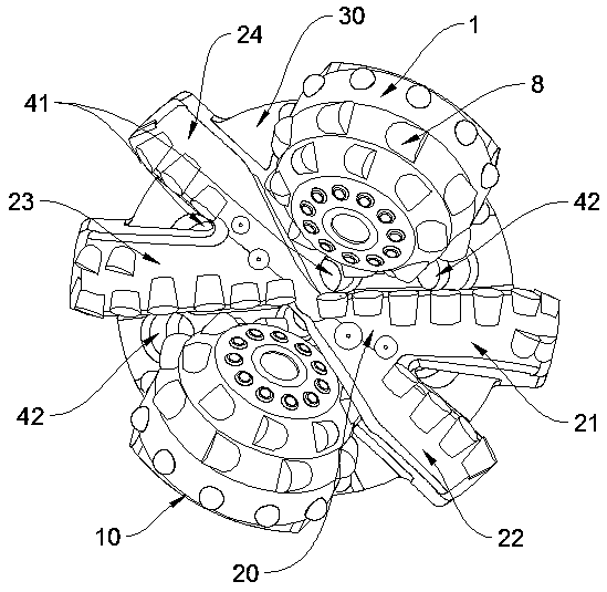 PDC tooth wheel and composite drill bit comprising PDC tooth wheels
