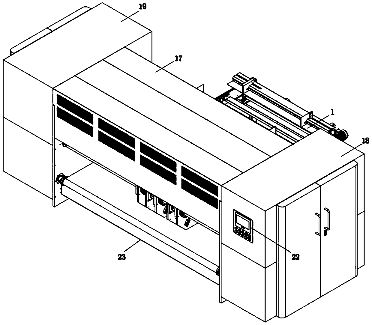 Dual-servo dual-shaft corrugated paper high-speed slotting machine