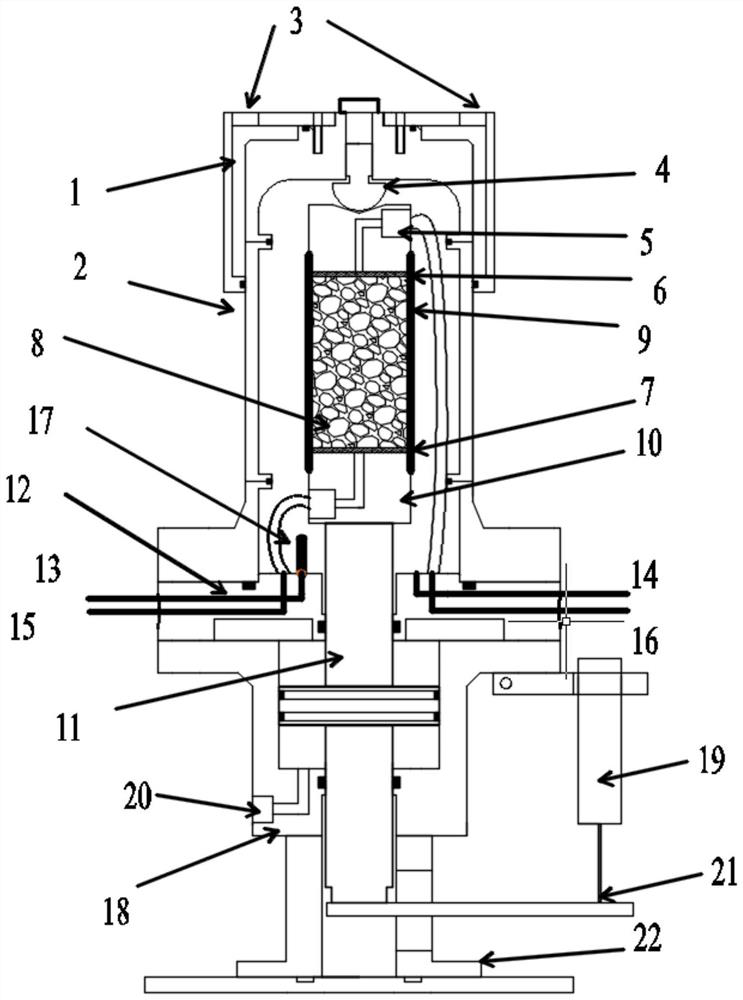 A CT triaxial test device for hydrate deposits