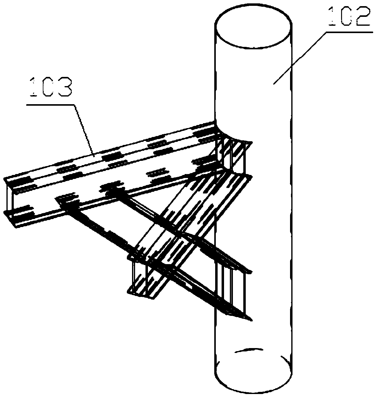 Construction method of double-wall deformed steel cofferdam lowering