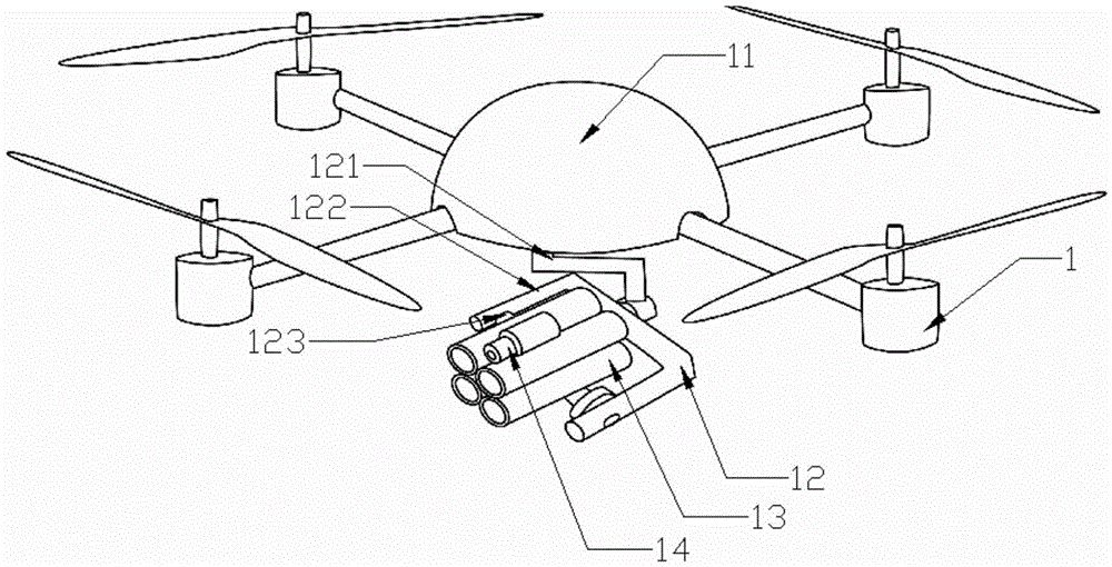 High-rise police fire-fighting drone