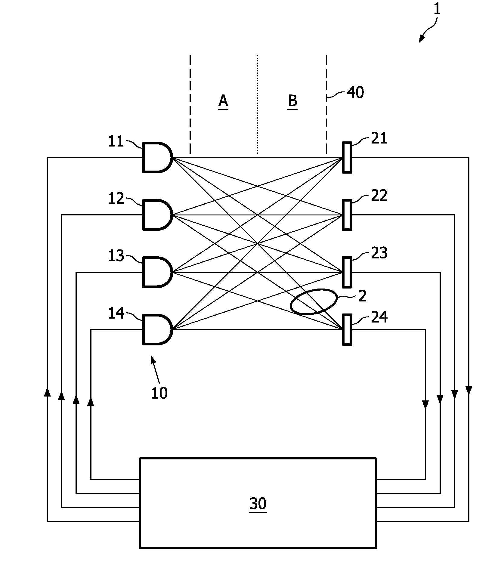 Line-of-sight optical detection system, and communication system