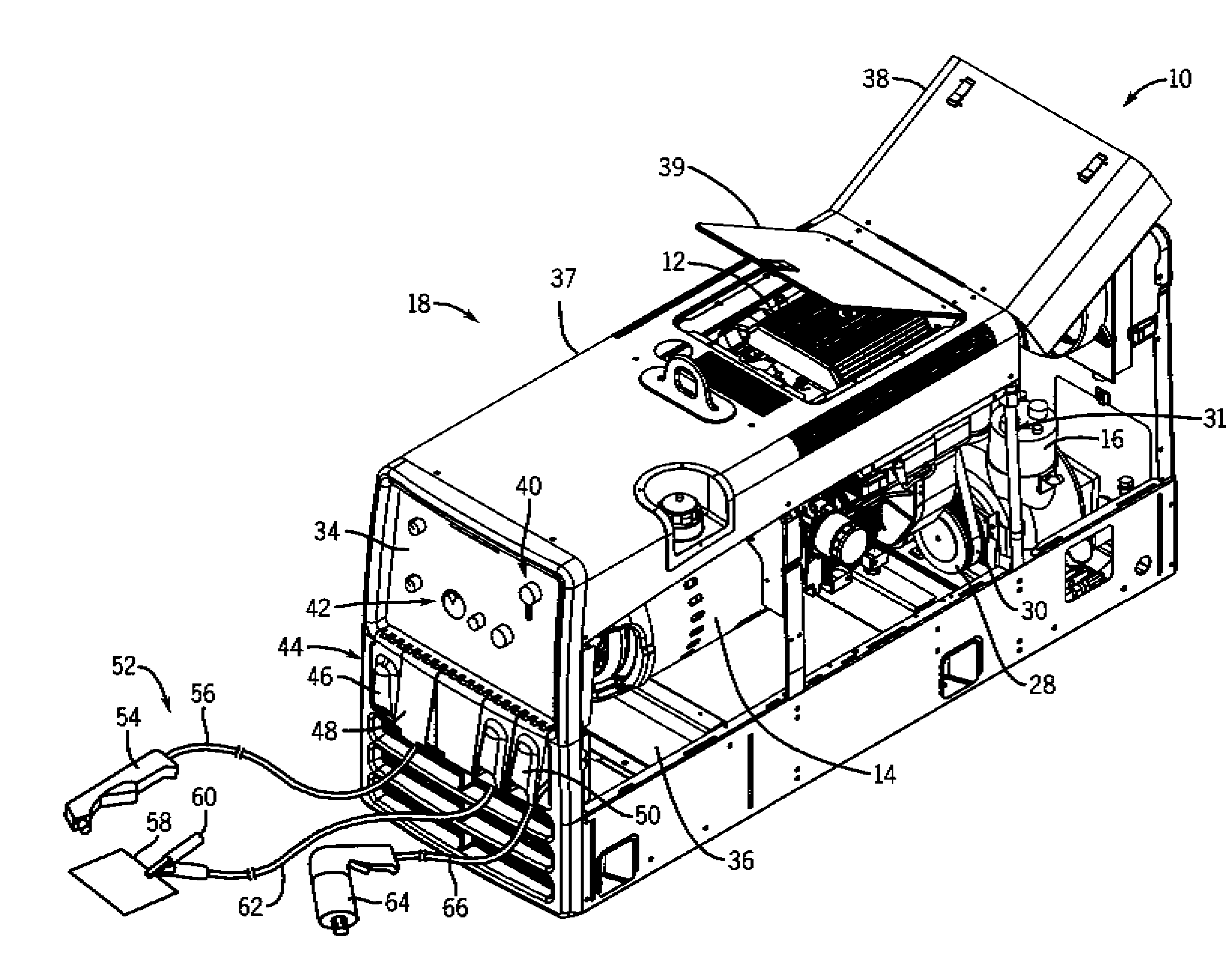 Portable Generator and Air Compressor Mounting Arrangement