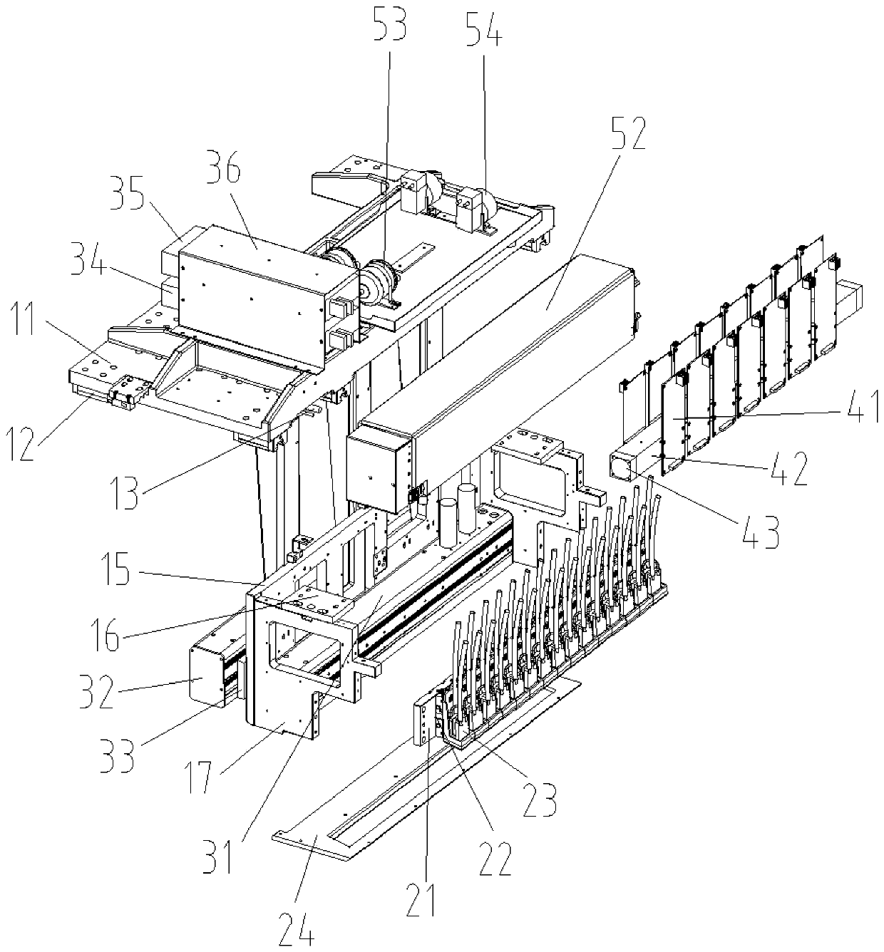 Ink-jet printing trolley and ink-jet printing device