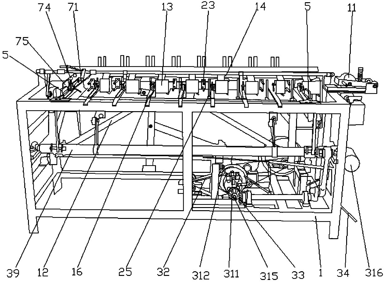 Bamboo bundle fiber one-piece veneer weaving machine and veneer weaving method thereof