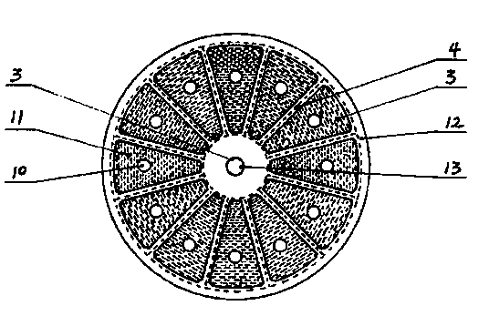 Rotary wheel of rotary wheel type dehumidifier