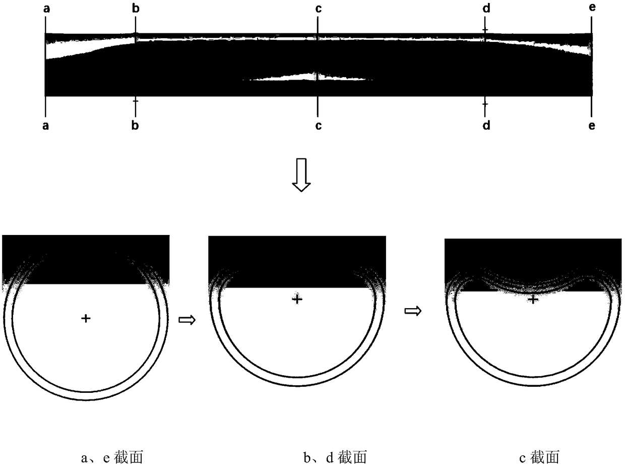 Rolling forming method and device for metal special-shaped variable-section pipe based on hydraulic forming