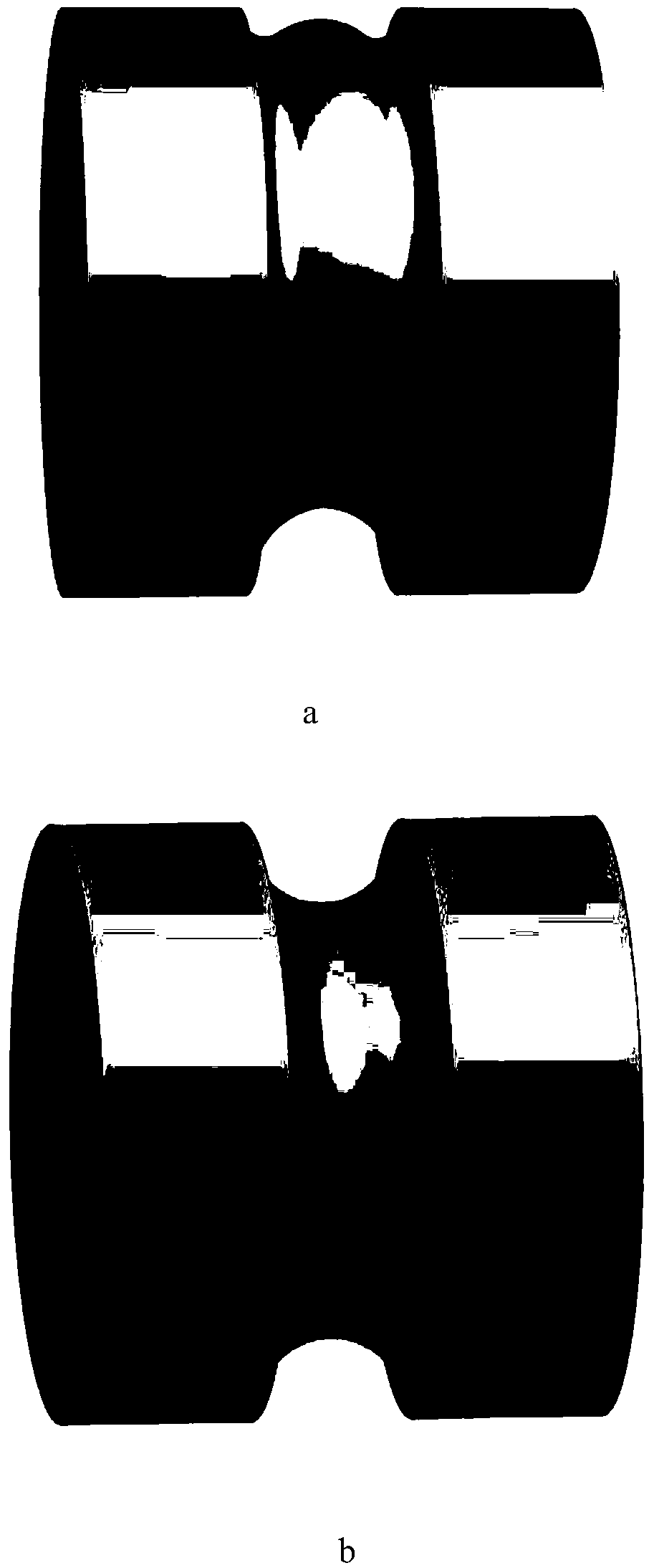 Rolling forming method and device for metal special-shaped variable-section pipe based on hydraulic forming