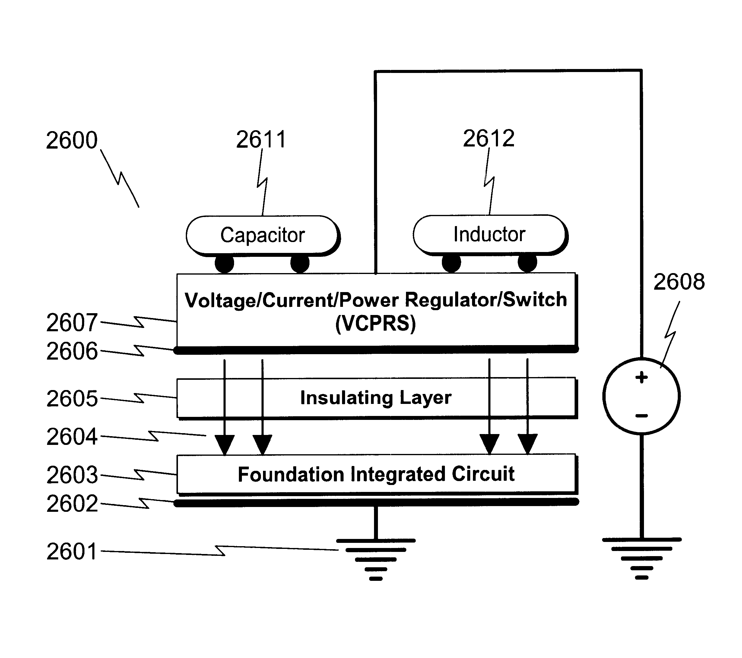 Integrated voltage/current/power regulator/switch system and method
