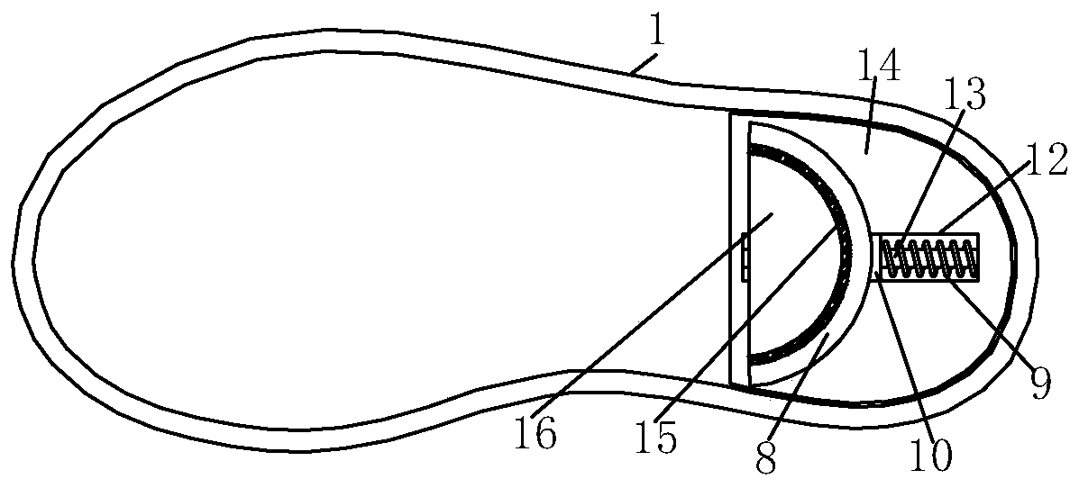 Leather boot with internal fixing mechanism