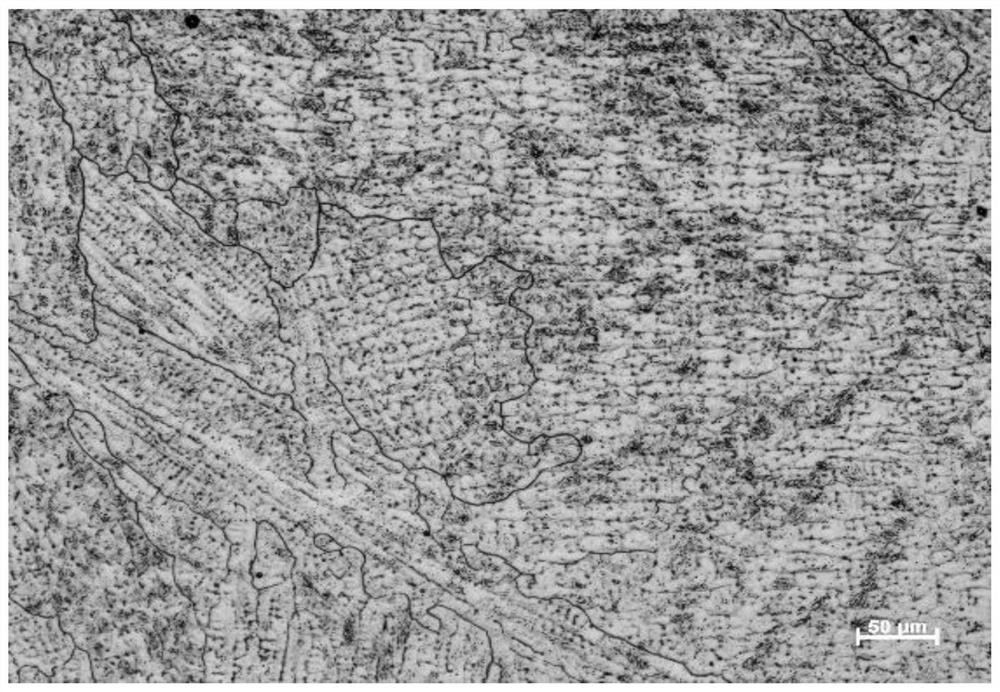 A high toughness and high wear resistance wire for additive manufacturing of hot work molds and preparation method thereof