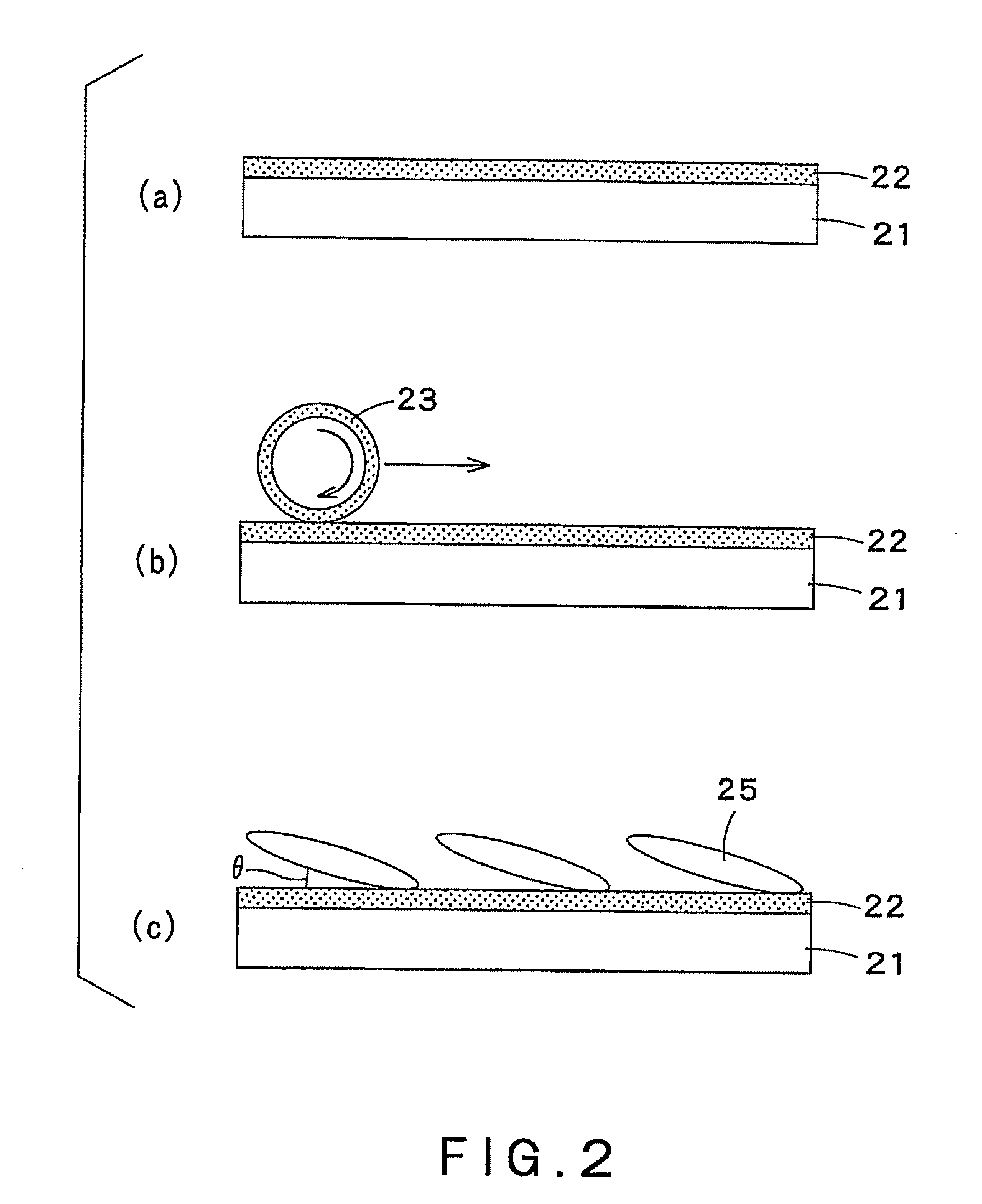Process for producing a phase difference control component and liquid crystal display device