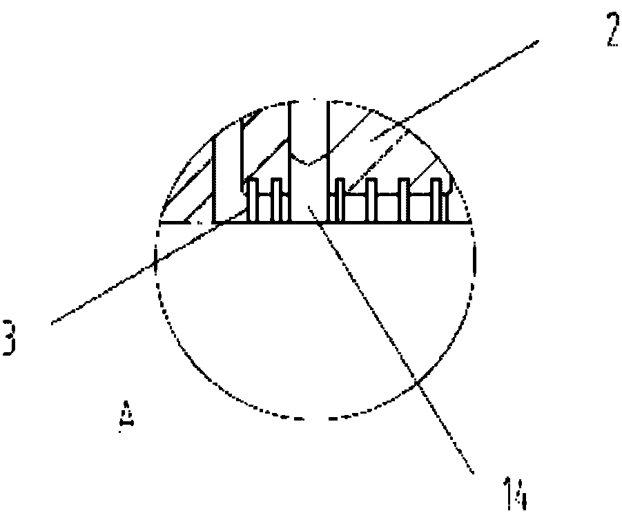 Oil sealing device on end part of steam turbine shaft