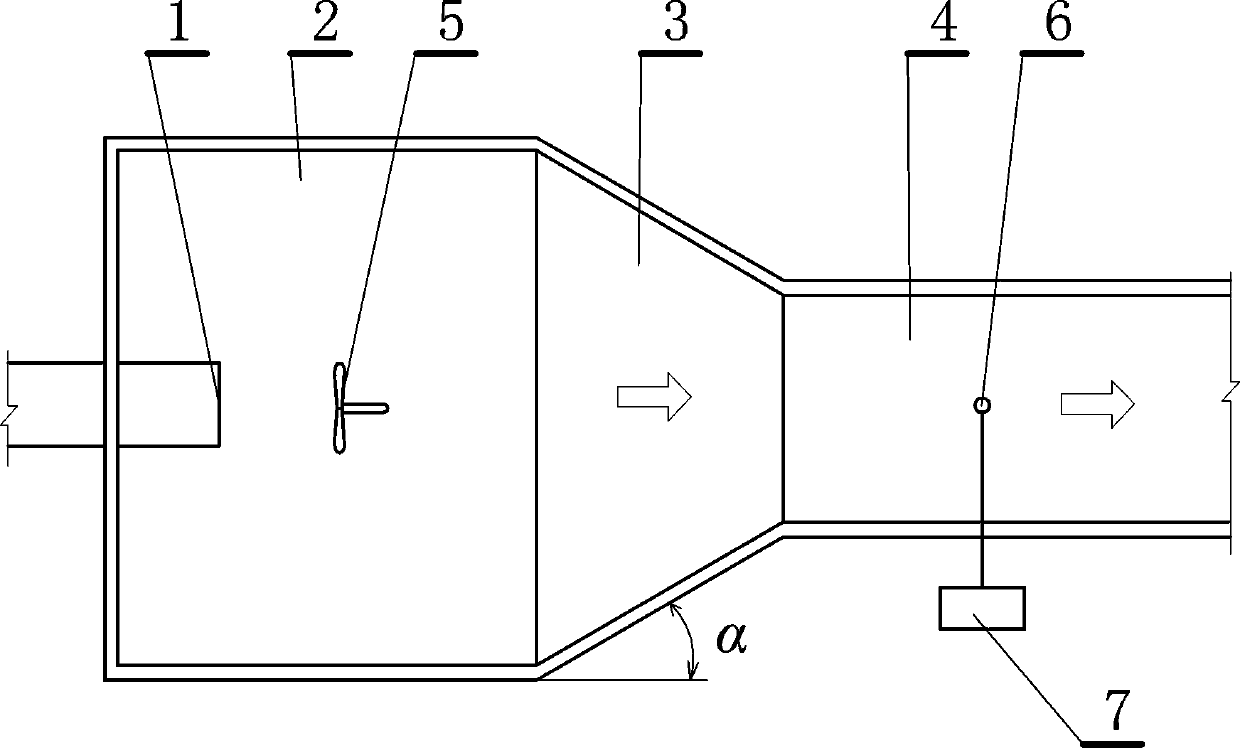 An experimental device and method for testing the temperature of water discharged from a reservoir