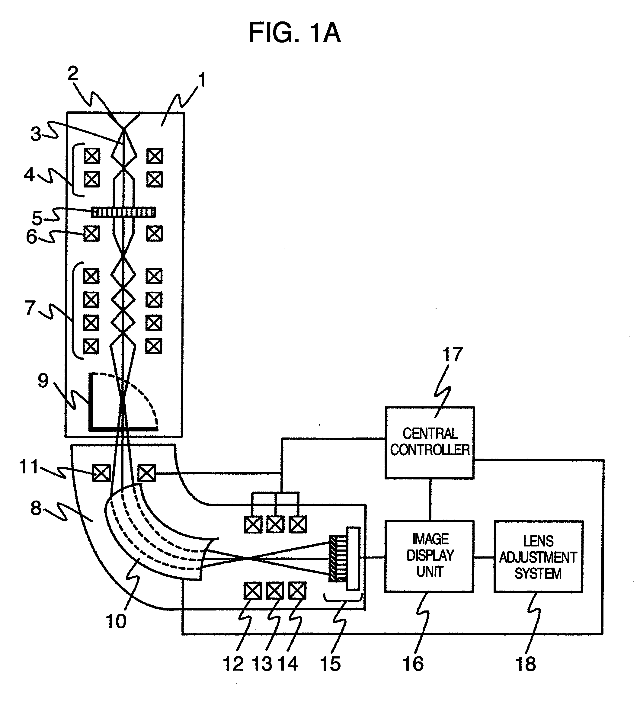 Electron microscope with electron spectrometer