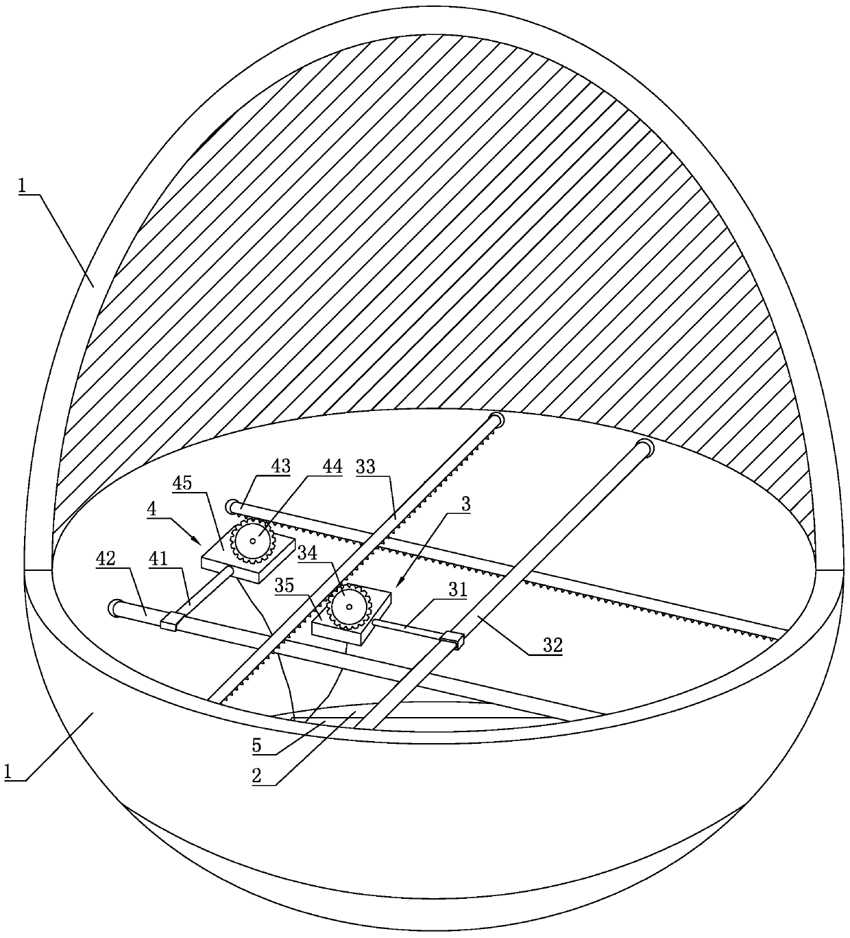 A tumbler with a controllable center of gravity and a method for controlling the center of gravity of the tumbler