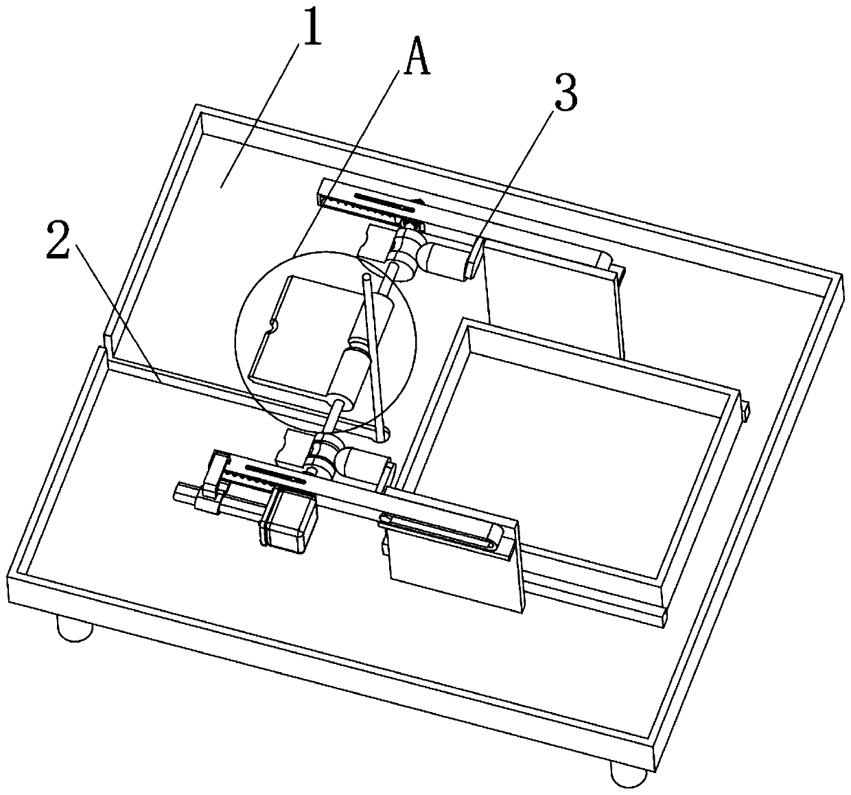 Safe scald-preventing warming needle moxibustion combined frame