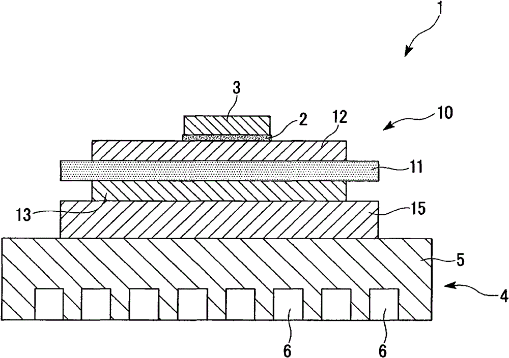 Substrate for power module and manufacturing method, the substrate and power module with built-in heat sink