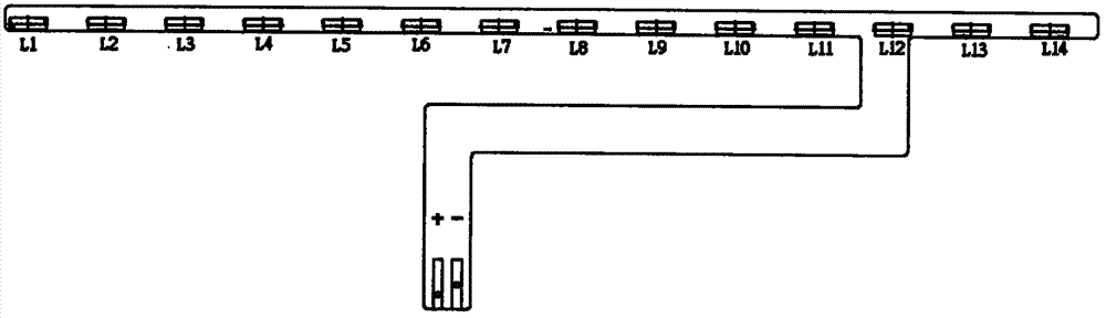 Mixed light emitting diode (LED) lamp strip