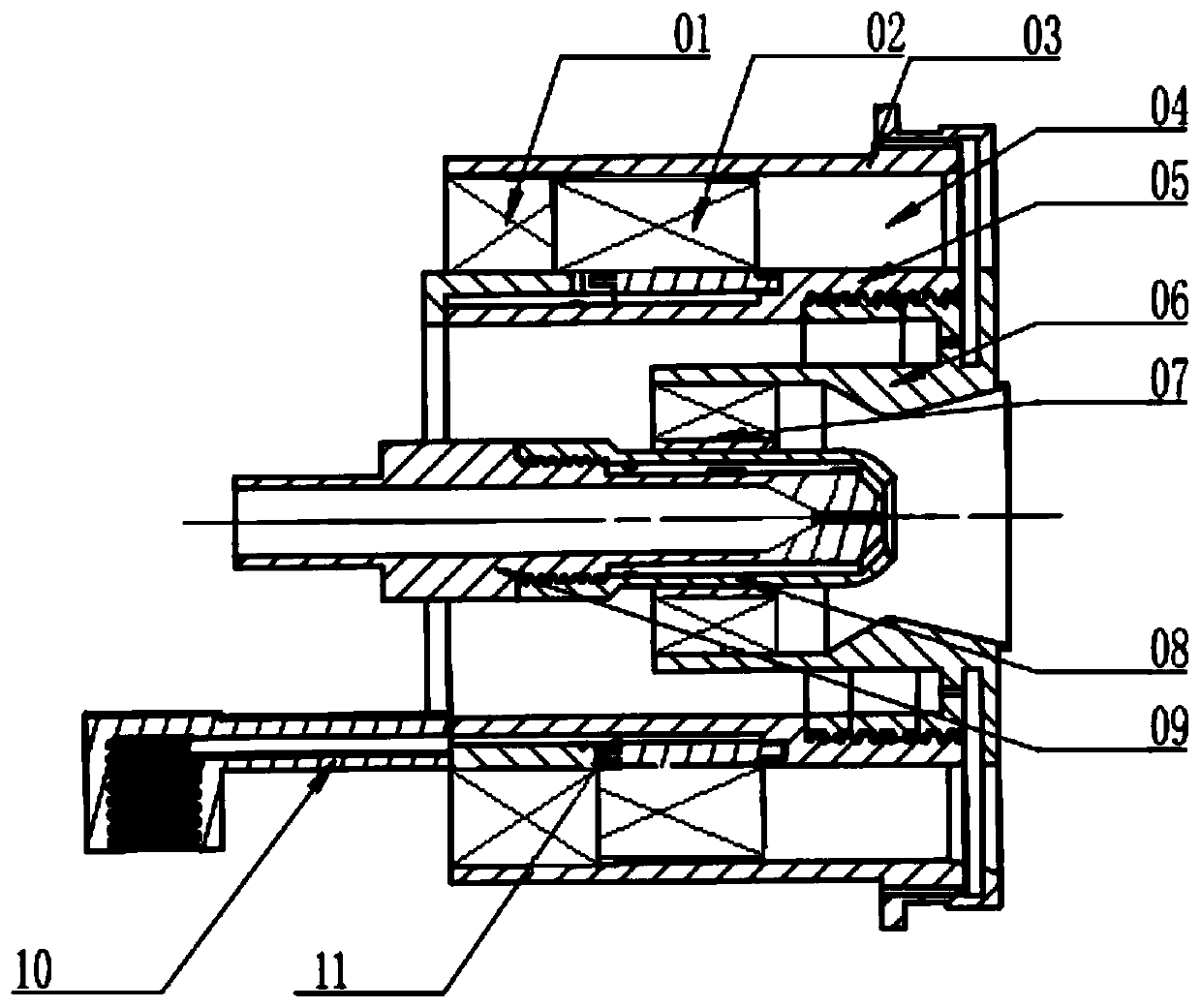 A low-emission combustor head with an axial swirl pre-diaphragm plate matching blade injection structure in the main combustion stage