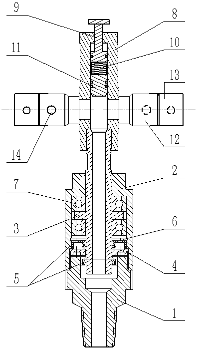 Impact-prevention pressure relief drill rod self-rotation joint