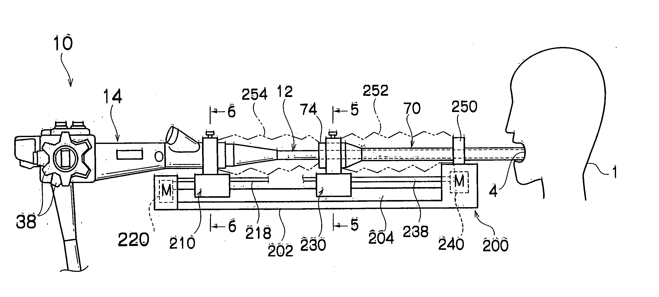 Holding device, endoscopic device, and operating method of endoscopic device