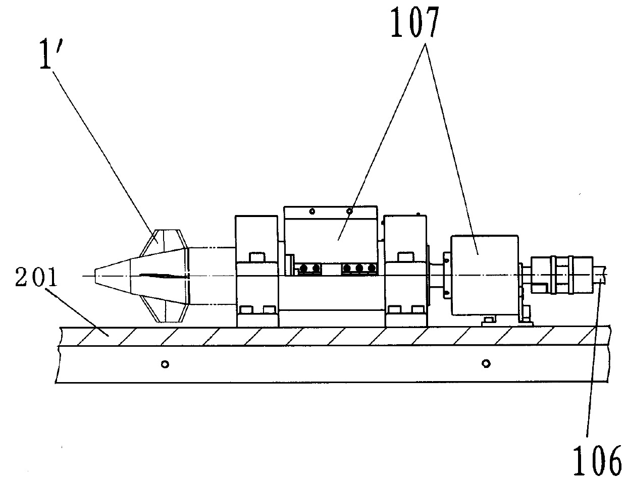 Sleeve assembly used for installing ballistic correction fuse in fixed rudder ballistic correction fuse semi-physical simulation system