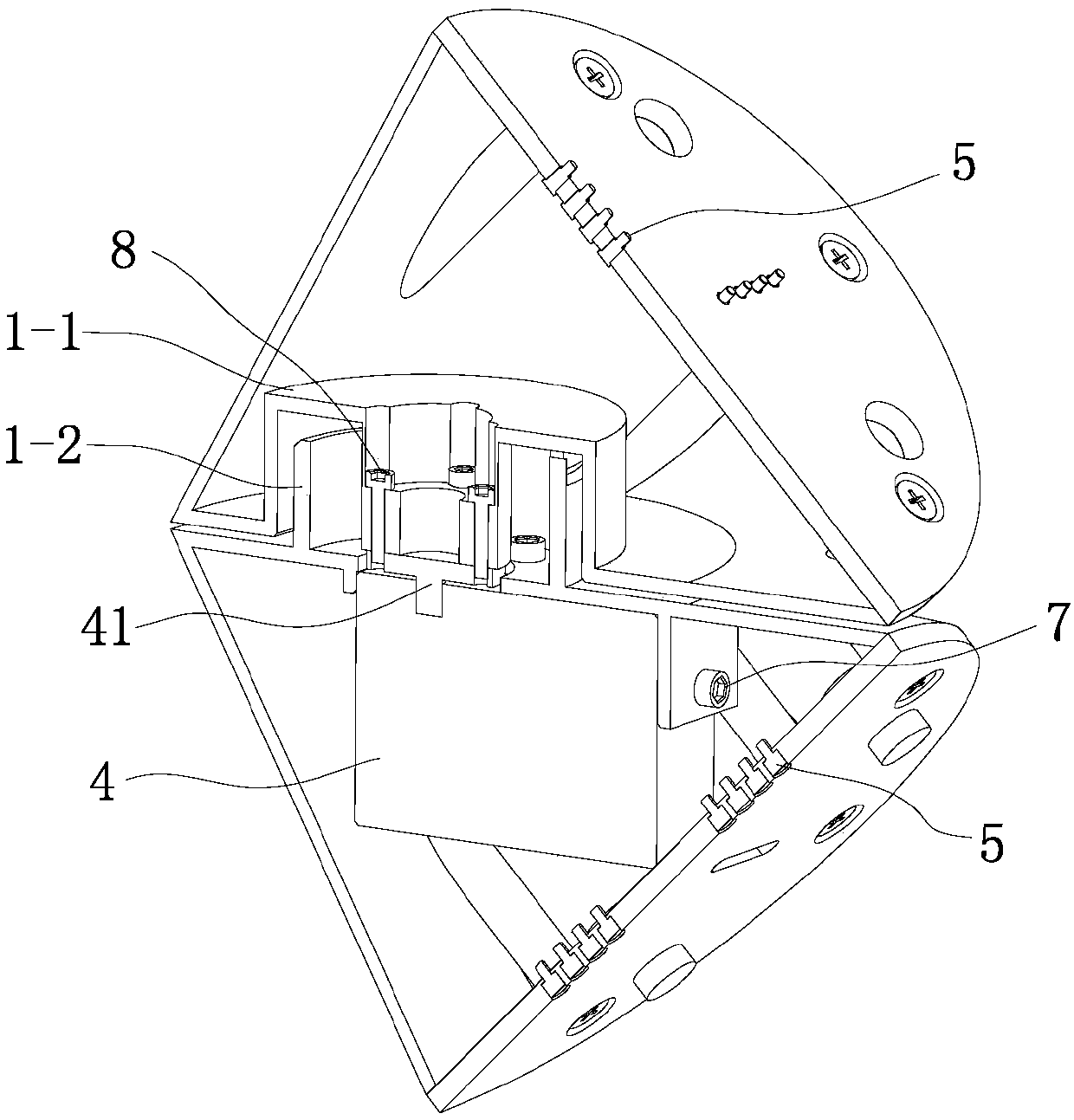 Outer-limb robot module unit and modular reconfigurable outer-limb robot