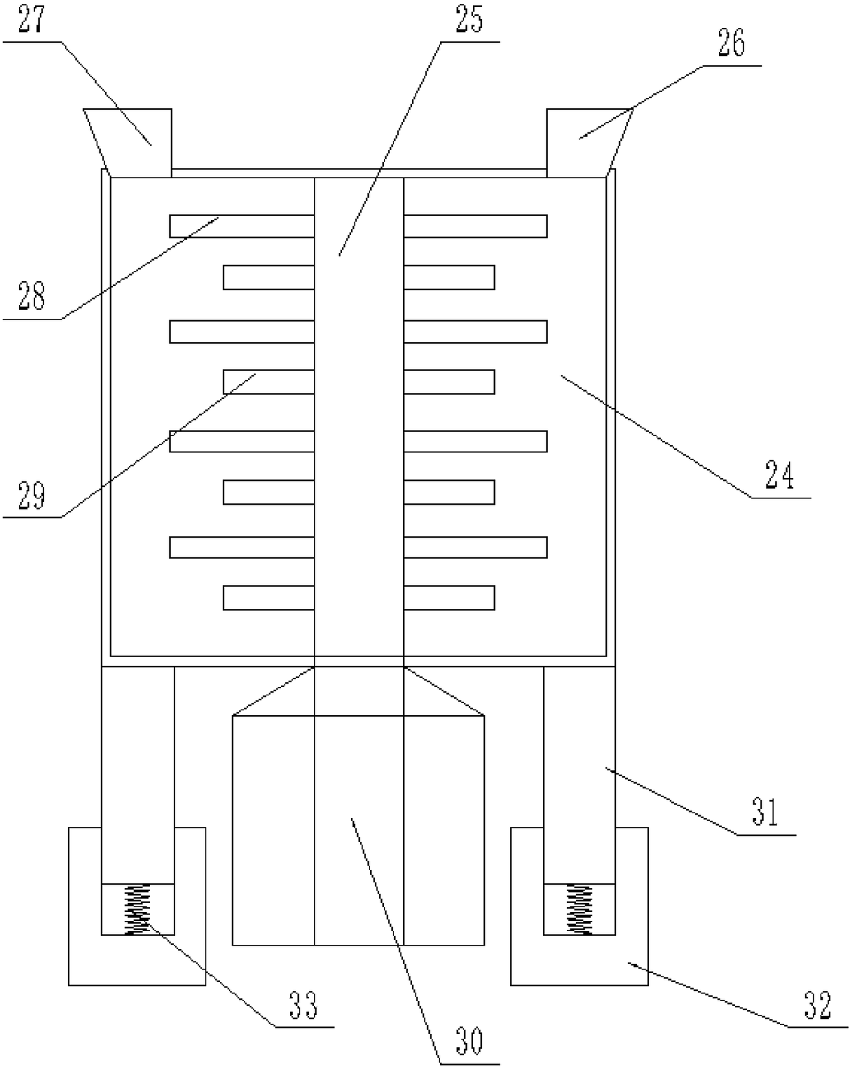 Mechanical material crushing device