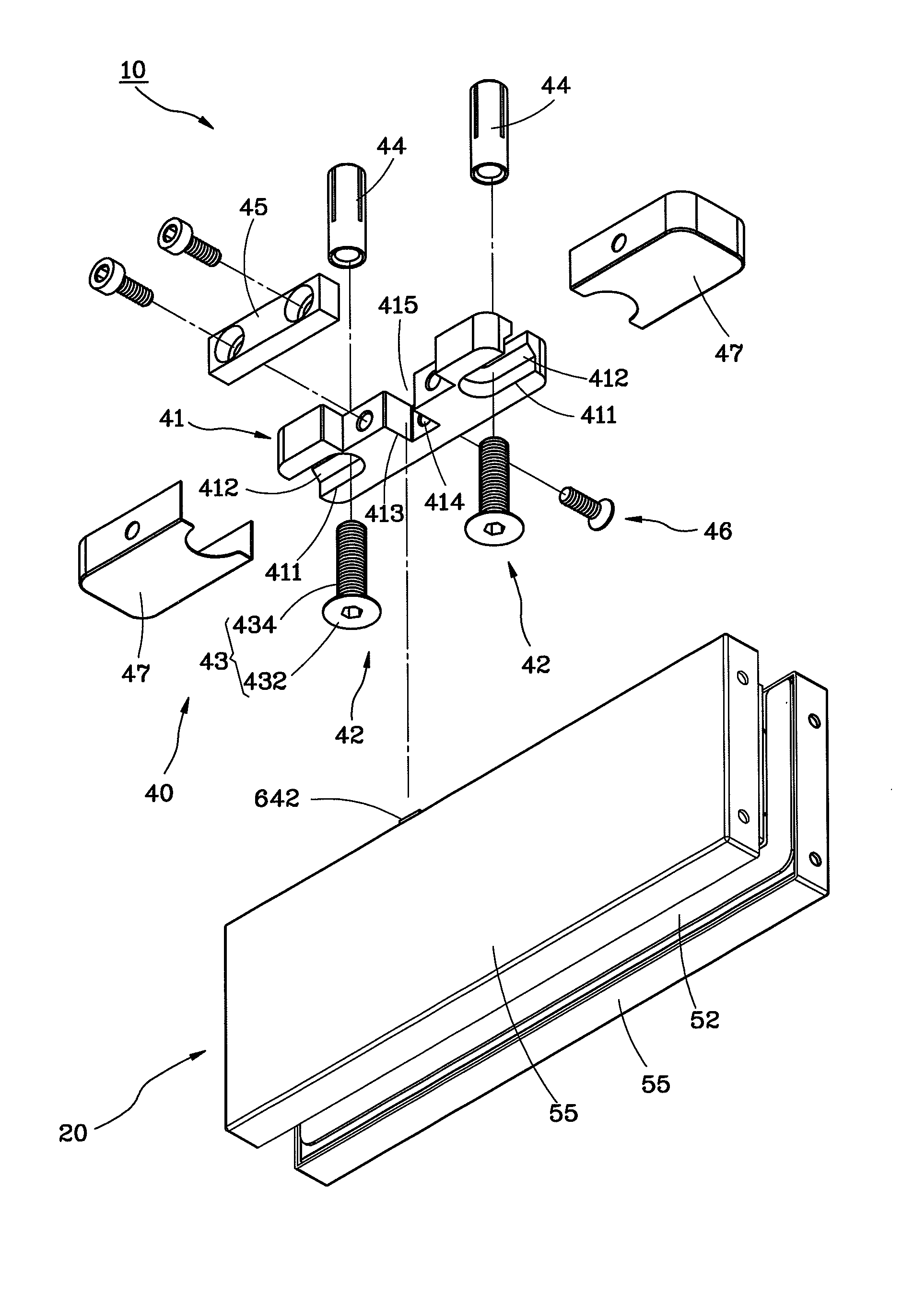 Auto-return apparatus for glass door