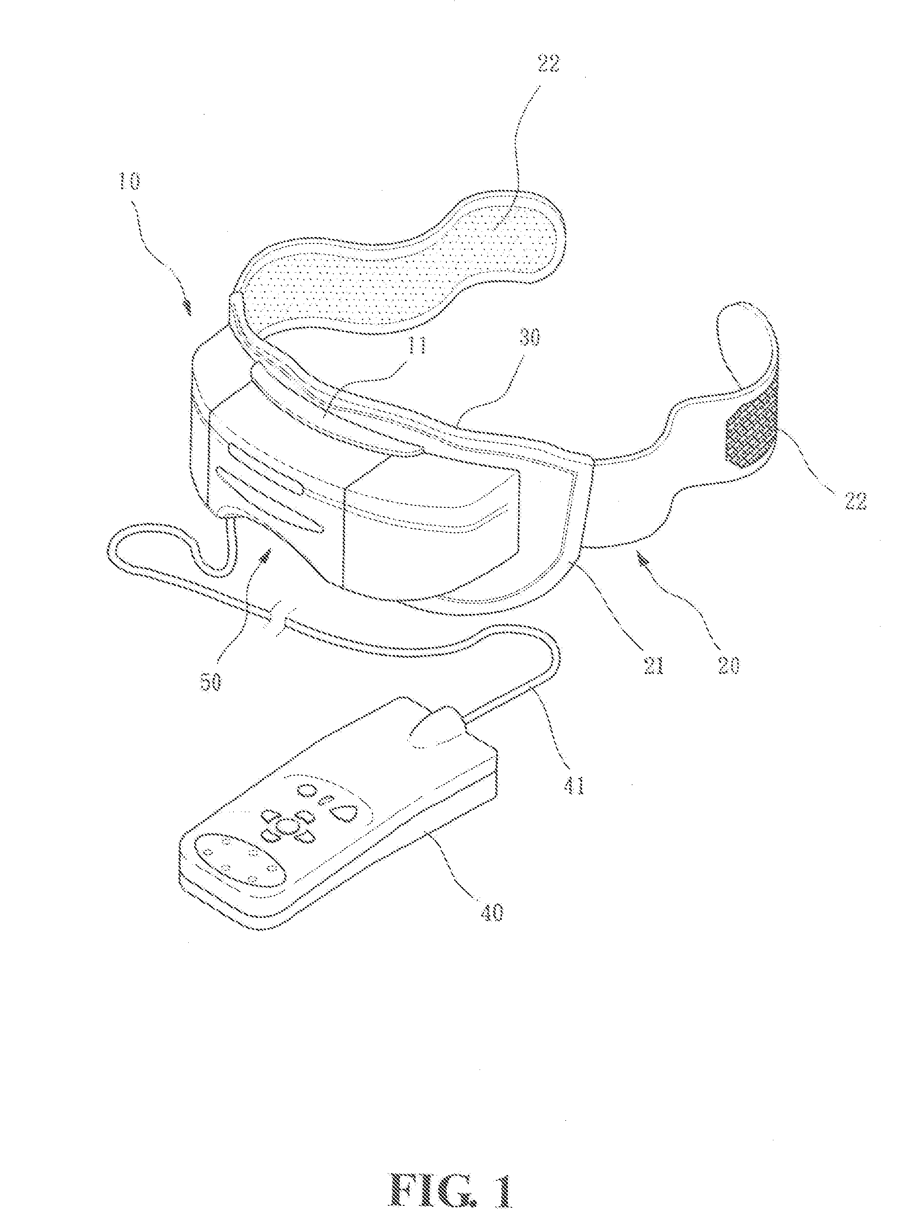 Multi-functional eye massaging device having expandable body