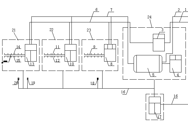 Mine dust grading combined dust fall method and device
