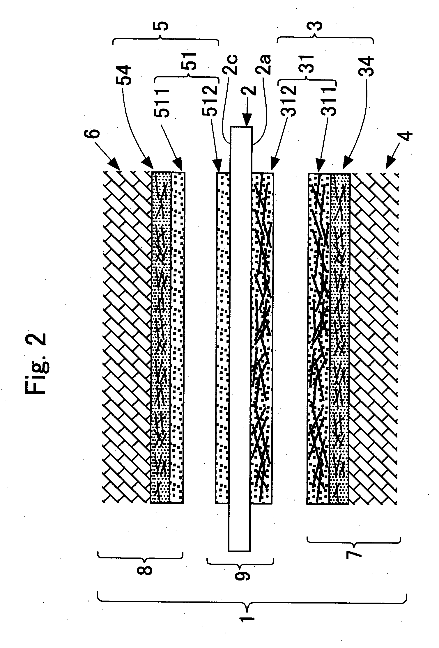 Membrane electrode assembly for fuel cell and process for manufacturing the same