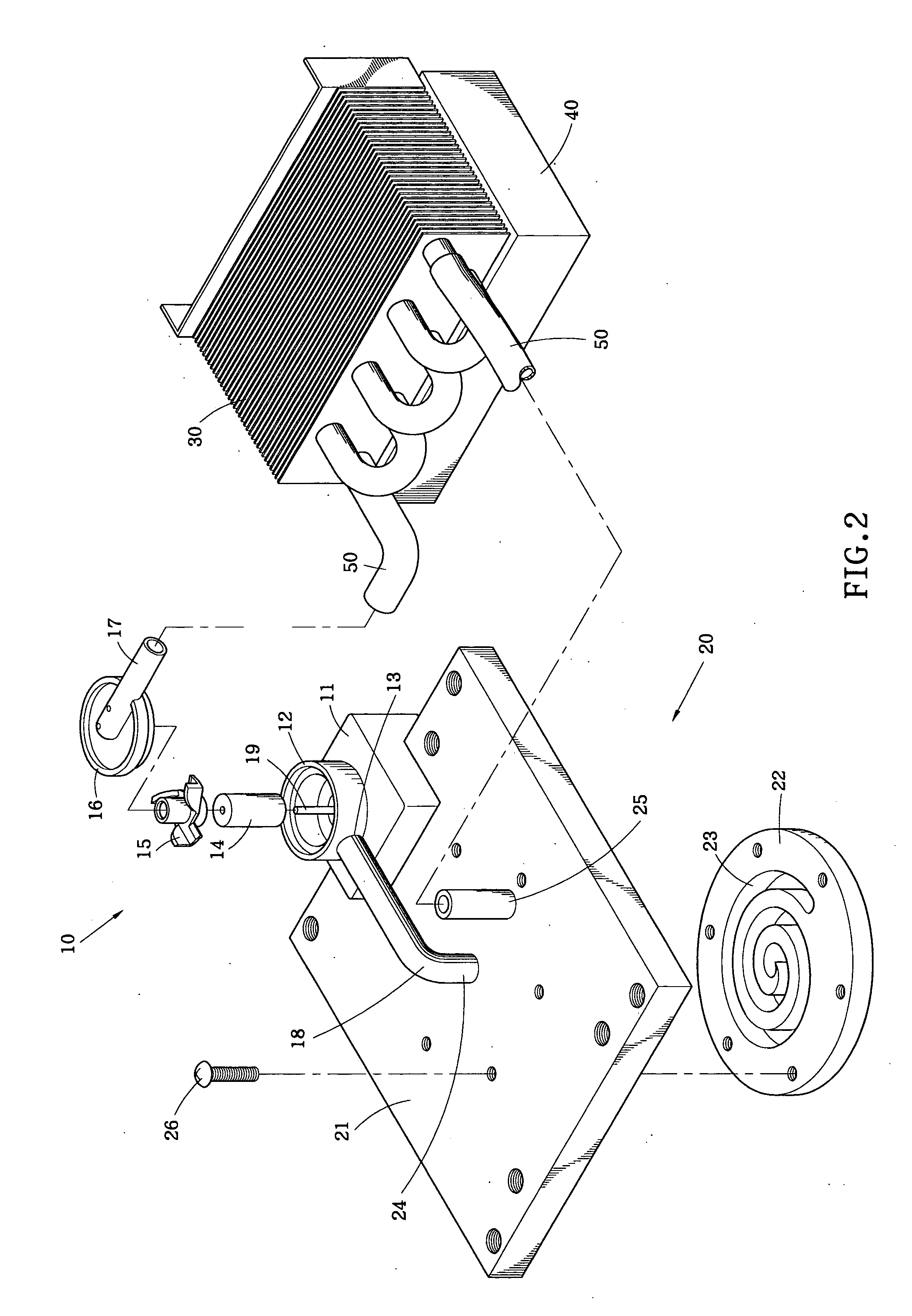 Coolant tray of liquid based cooling device