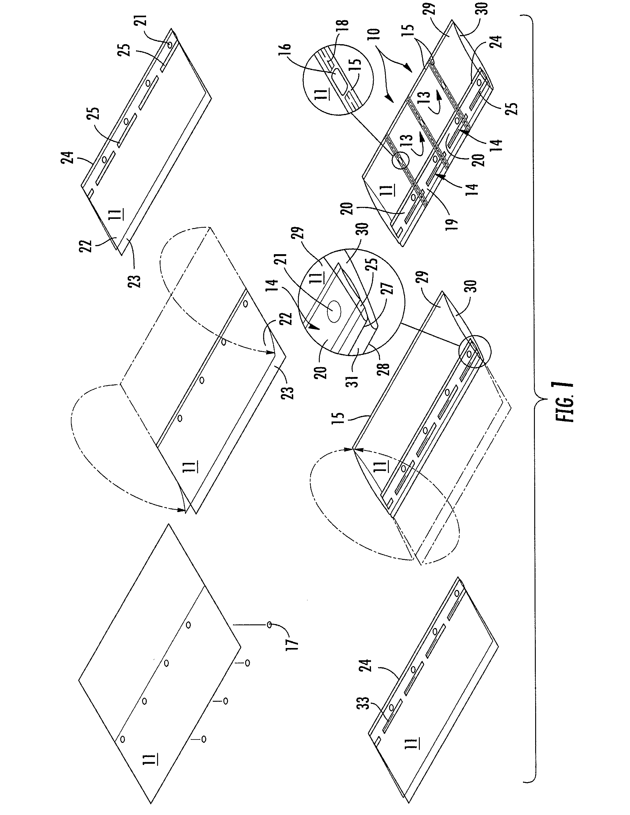 Inflatable Structure for Packaging and Associated Apparatus and Method