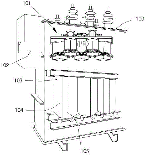 An on-load voltage regulating and capacity regulating transformer