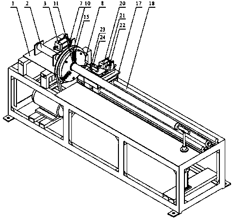 Servo feeding paper tube cutting machine