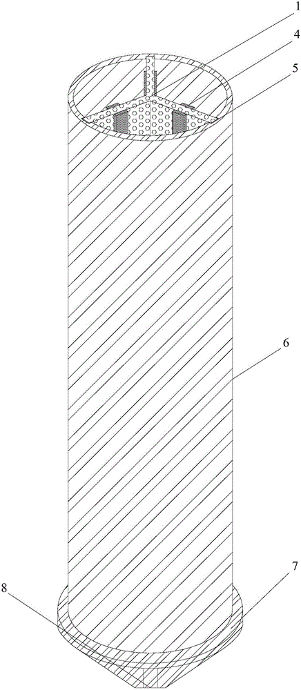 A construction method of composite piles made of y-shaped three-dimensional drainage boards with strong cores and loose materials