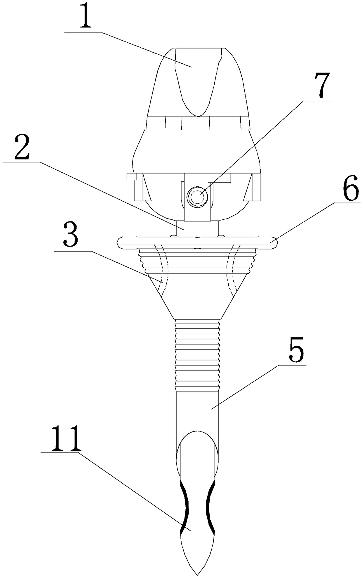 Endoscope puncture and suturing instrument