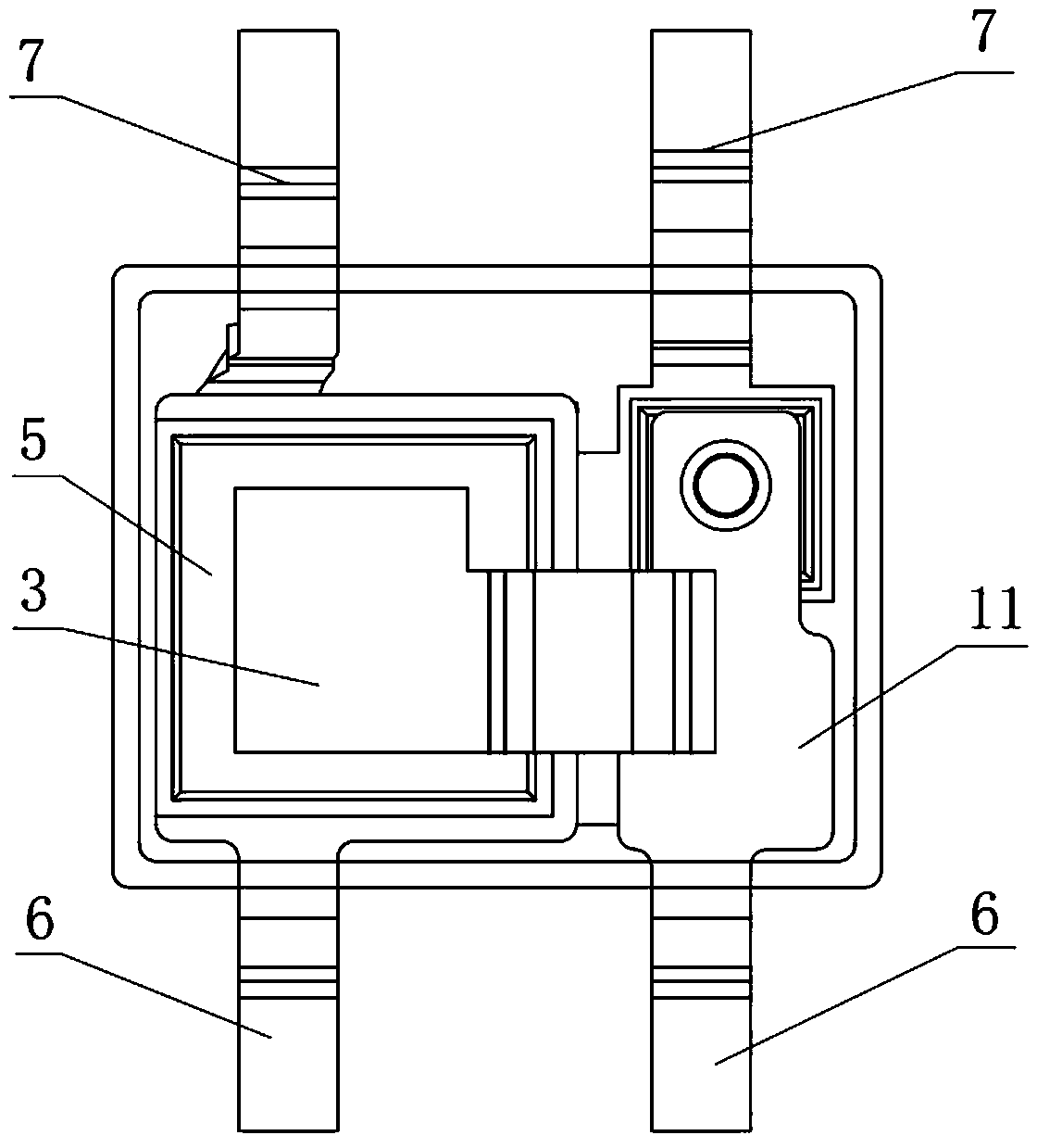 Novel power supply power module structure with input protection