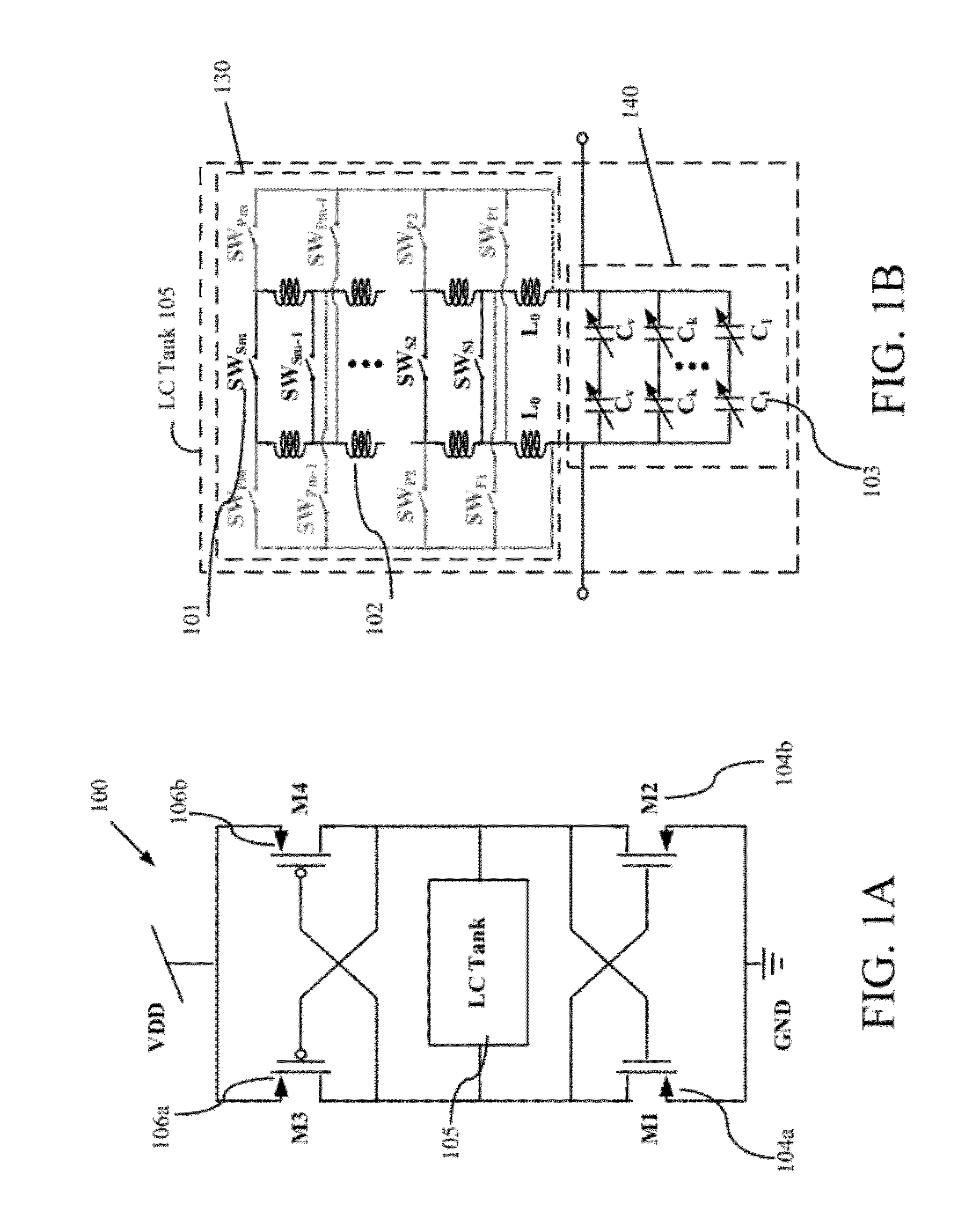 Systems and Methods for Wideband CMOS Voltage-Controlled Oscillators Using Reconfigurable Inductor Arrays