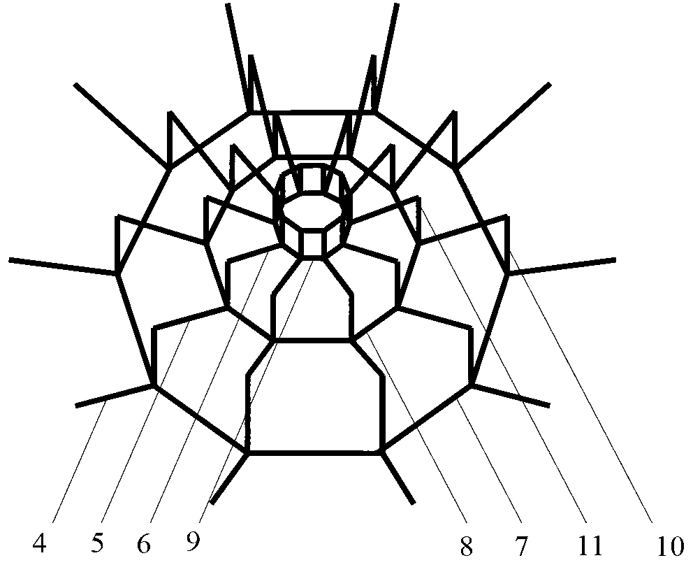 Method for constructing stiff supporting dome structure