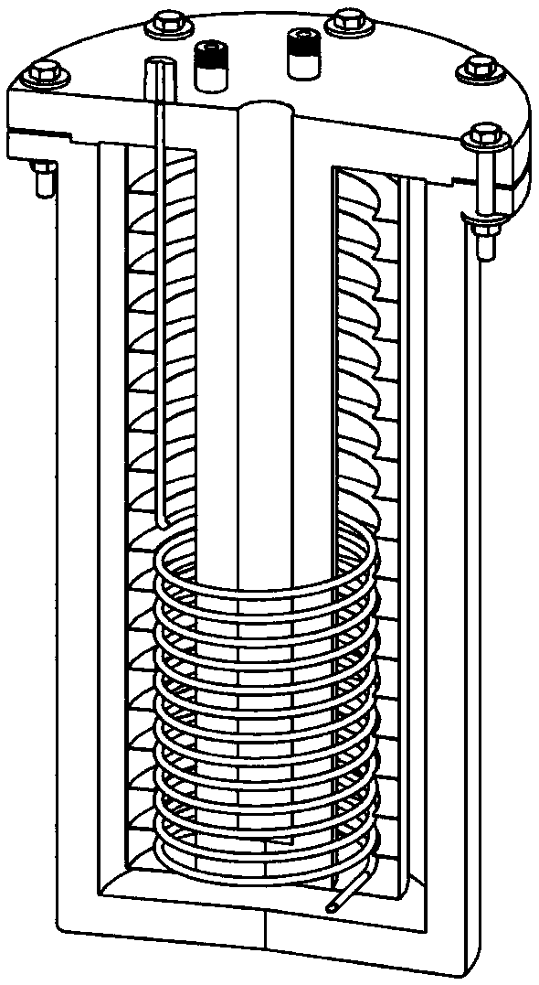 A supercritical oil bath type supercritical fuel heating device