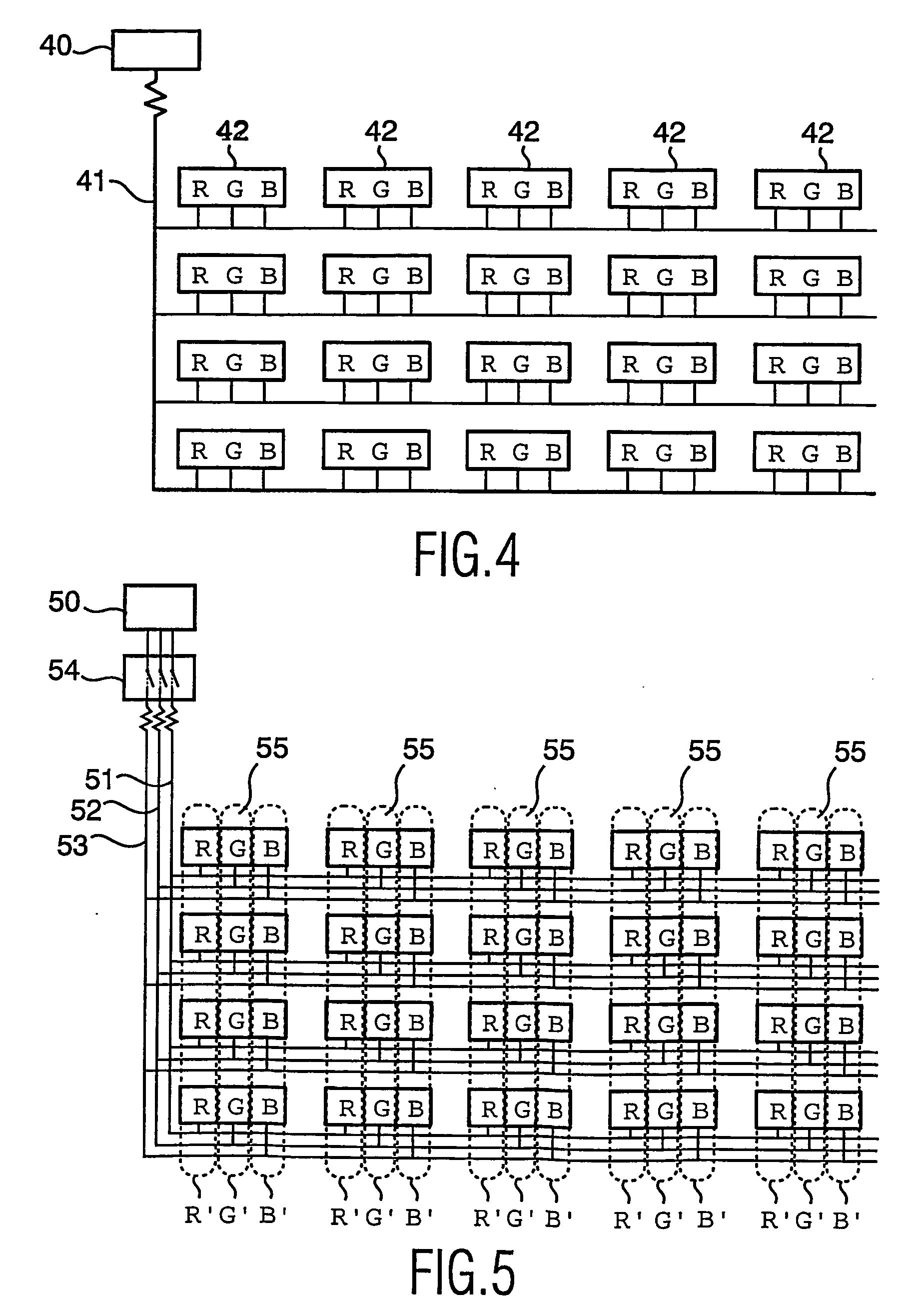Active matrix display with variable duty cycle