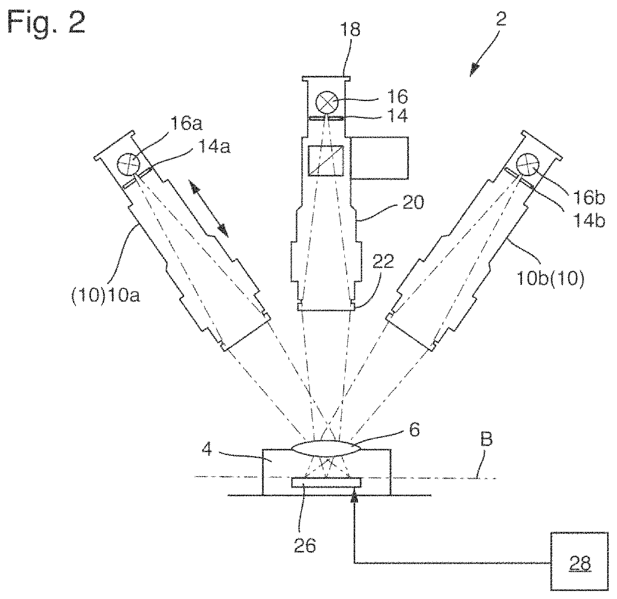 Apparatus for detecting a modulation transfer function and centering of an optical system