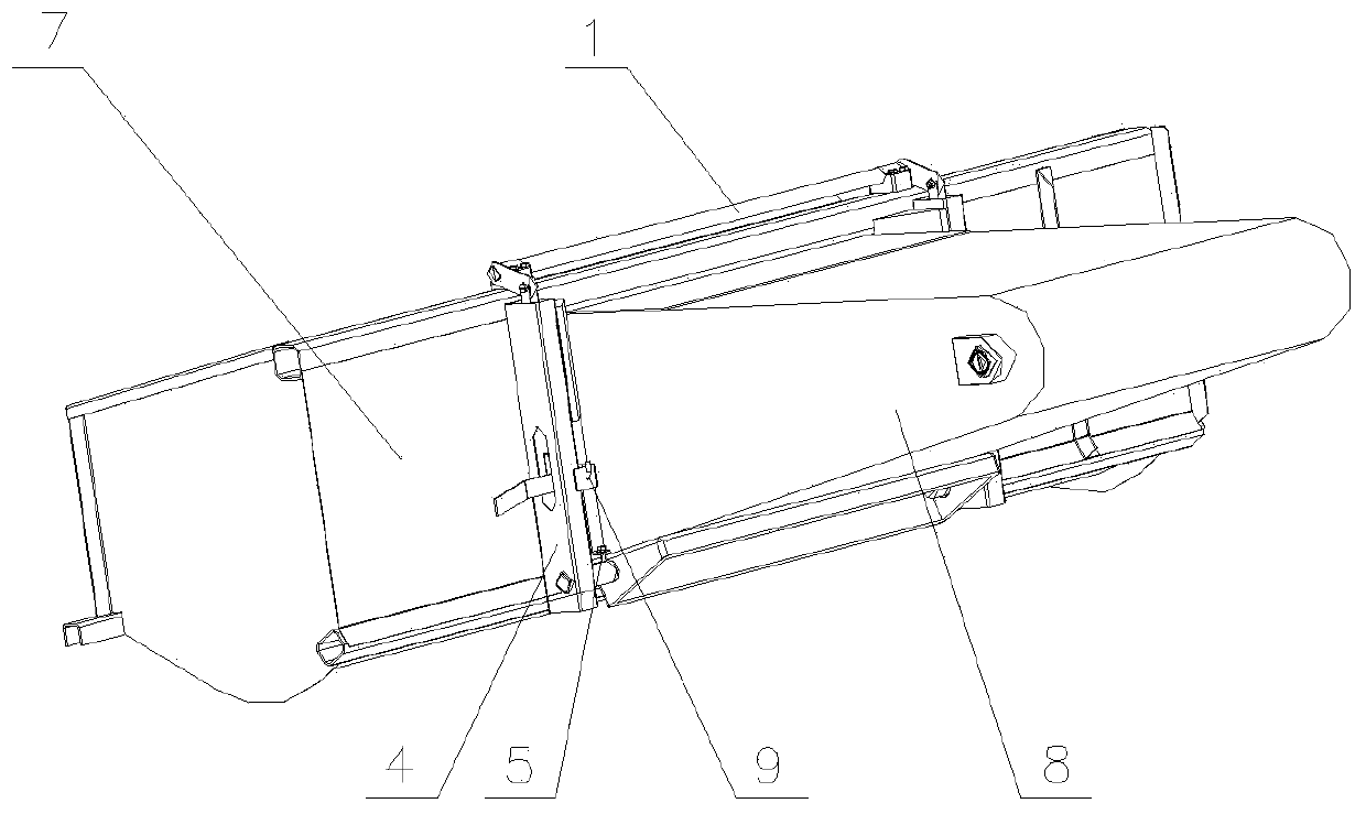 Universal header hitching device of combine harvester