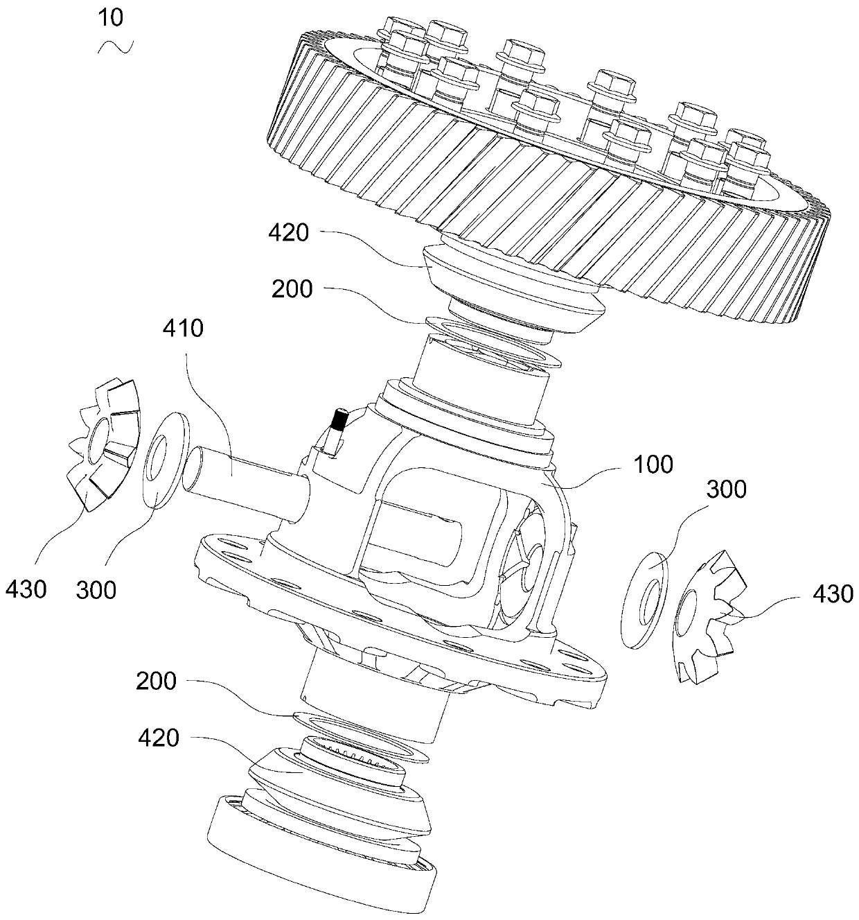 Differential mechanism and differential mechanism shell thereof